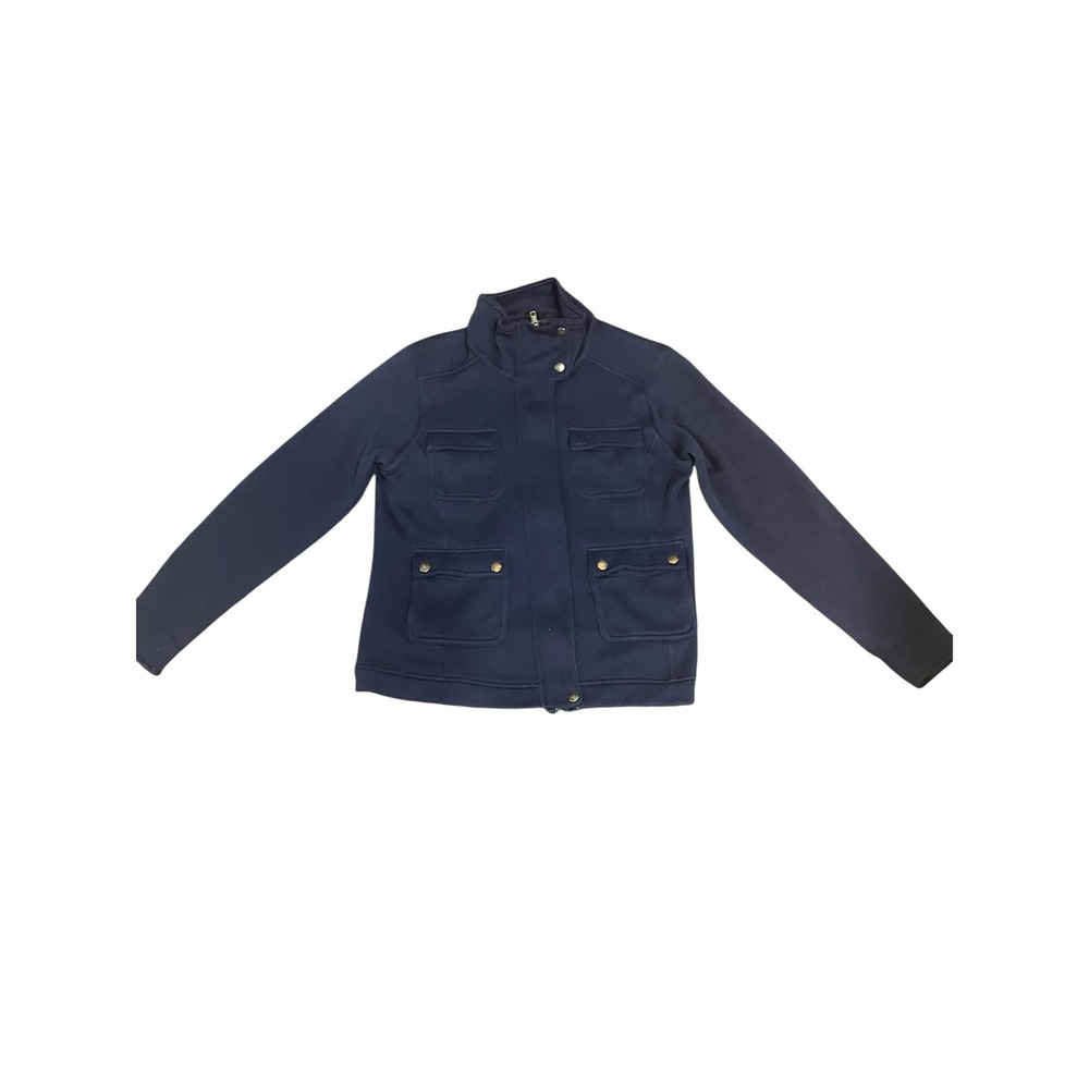 Patagonia Better Sweater Field Jacket Navy Blue Women Large Full Zip Fleece
